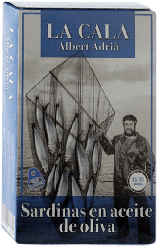 6,95 € Envío gratis | Conservas de Pescado La Cala Sardinillas en Aceite de Oliva 25/35 Piezas