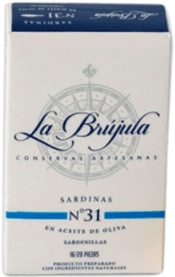 Conservas de Pescado La Brújula Sardinillas en Aceite de Oliva 15/20 Pieces