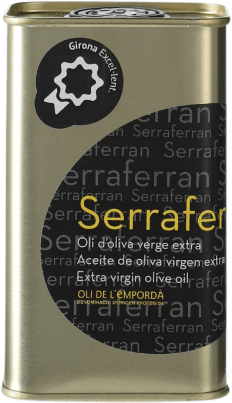 Бесплатная доставка | Оливковое масло Oli de Ventallo Serraferran Oli Virgen Испания Arbequina, Argudell Большая банка 25 cl