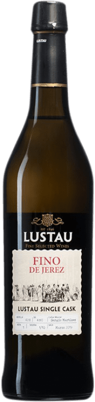 Free Shipping | Fortified wine Lustau Single Cask Fino de Jerez D.O. Jerez-Xérès-Sherry Andalusia Spain Palomino Fino Medium Bottle 50 cl