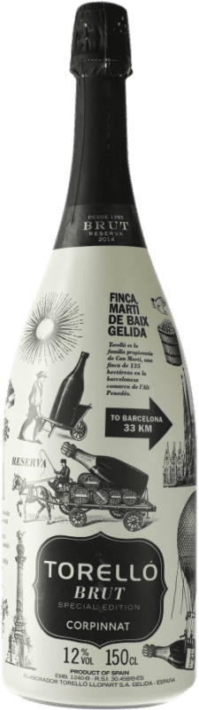 33,95 € | White sparkling Torelló Special Edition Brut Corpinnat Spain Macabeo, Xarel·lo, Parellada Magnum Bottle 1,5 L