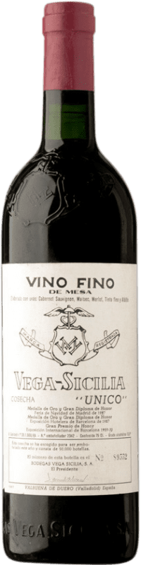 1 149,95 € Бесплатная доставка | Красное вино Vega Sicilia Único Гранд Резерв 1967 D.O. Ribera del Duero