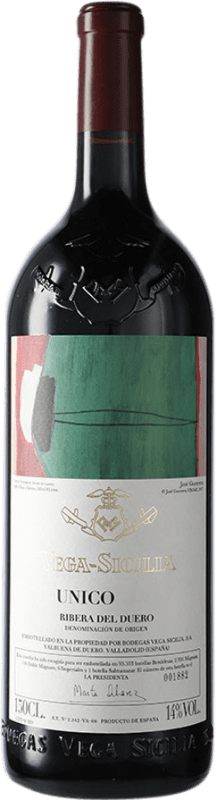 1 169,95 € Free Shipping | Red wine Vega Sicilia Único Grand Reserve D.O. Ribera del Duero Magnum Bottle 1,5 L