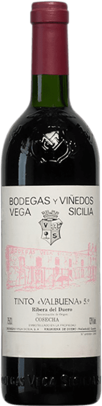 176,95 € Бесплатная доставка | Красное вино Vega Sicilia Valbuena 5º Año 1989 D.O. Ribera del Duero