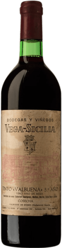 177,95 € Бесплатная доставка | Красное вино Vega Sicilia Valbuena 5º Año 1979 D.O. Ribera del Duero