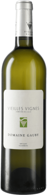 Бесплатная доставка | Белое вино Gauby Vieilles Vignes Blanc A.O.C. Côtes du Roussillon Лангедок-Руссильон Франция Grenache White, Macabeo, Chardonnay 75 cl