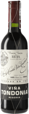 15,95 € | 红酒 López de Heredia Viña Tondonia 预订 D.O.Ca. Rioja 西班牙 Tempranillo, Grenache, Graciano, Mazuelo 半瓶 37 cl