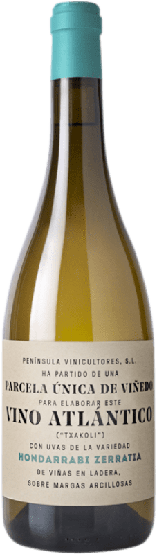 Envio grátis | Vinho branco Península Vino Atlántico D.O. Bizkaiko Txakolina País Basco Espanha Hondarribi Zerratia 75 cl