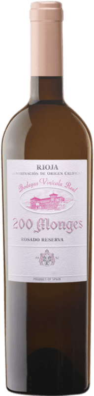 44,95 € | Rosé-Wein Vinícola Real 200 Monges Rosado D.O.Ca. Rioja La Rioja Spanien Grenache, Viura 75 cl