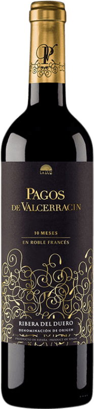 22,95 € | 红酒 Pagos de Valcerracín 10 Meses Roble Francés 岁 D.O. Ribera del Duero 卡斯蒂利亚莱昂 西班牙 Tempranillo 瓶子 Magnum 1,5 L