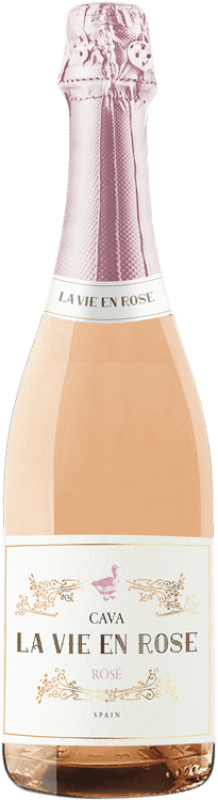 Envio grátis | Espumante rosé Maite Geijo La Vie en Rose Brut D.O. Cava Comunidade Valenciana Espanha Grenache, Pinot Preto 75 cl