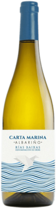 Envoi gratuit | Vin blanc Vía Atlántica Carta Marina D.O. Rías Baixas Galice Espagne Albariño 75 cl