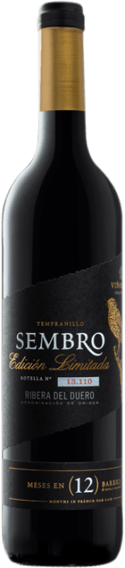 免费送货 | 红酒 Iberian Sembro Edición Limitada 岁 D.O. Ribera del Duero 卡斯蒂利亚莱昂 西班牙 Tempranillo 75 cl