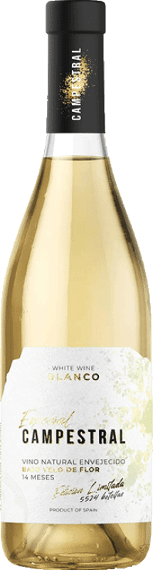 免费送货 | 白酒 Campestral Velo de Flor White 岁 I.G.P. Vino de la Tierra de Cádiz 安达卢西亚 西班牙 Palomino Fino 75 cl