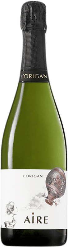 19,95 € | 白スパークリングワイン Uvas Felices Aire ブルットの自然 D.O. Cava カタロニア スペイン Macabeo, Xarel·lo, Chardonnay, Parellada 75 cl