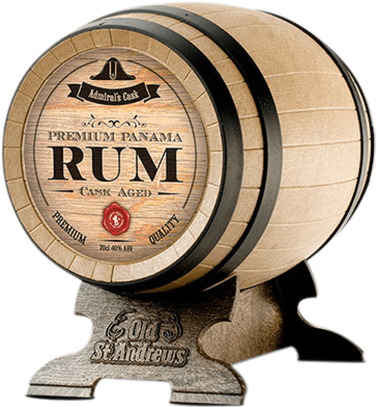78,95 € Spedizione Gratuita | Rum Old St. Andrews Admiral's Panama Cask — Botte, Premium Barrel Aged — Invecchiato in Botte