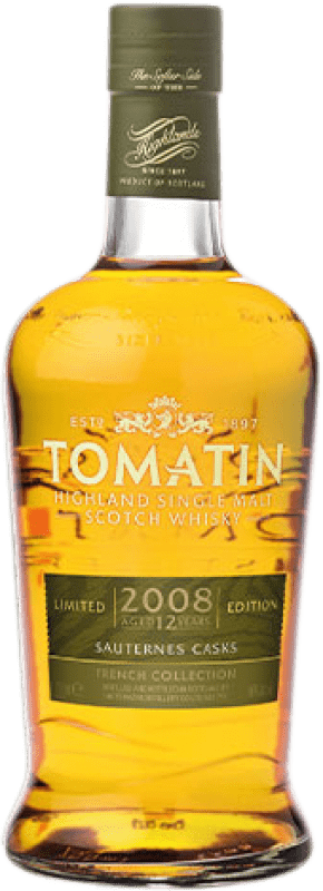 91,95 € | Single Malt Whisky Tomatin Sauternes Edition Ecosse Royaume-Uni 12 Ans 70 cl