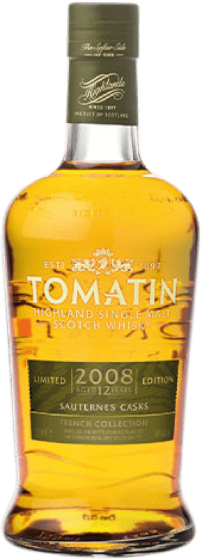 Free Shipping | Single Malt Whisky Tomatin Sauternes Limited Edition Scotland United Kingdom 12 Years 70 cl