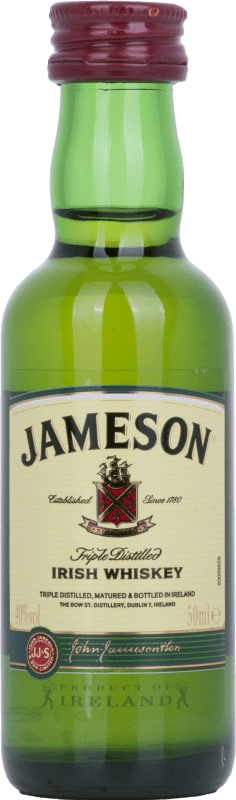 Free Shipping | 12 units box Whisky Blended Jameson Cristal Ireland Miniature Bottle 5 cl