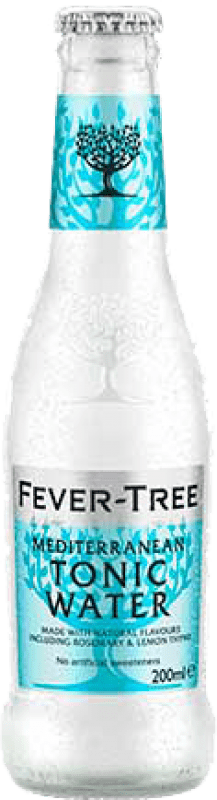 Kostenloser Versand | 4 Einheiten Box Getränke und Mixer Fever-Tree Mediterranean Großbritannien Kleine Flasche 20 cl