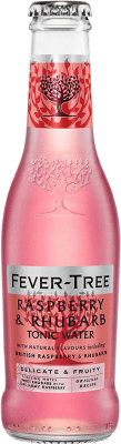 Kostenloser Versand | 4 Einheiten Box Getränke und Mixer Fever-Tree Raspberry Rhubarb Großbritannien Kleine Flasche 20 cl