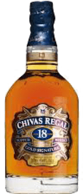 Whisky Blended 6 units box Chivas Regal Cristal 18 Years Miniature Bottle 5 cl