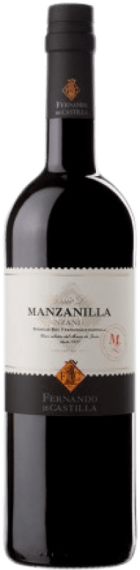 Free Shipping | Fortified wine Fernando de Castilla Classic D.O. Manzanilla-Sanlúcar de Barrameda Andalusia Spain Palomino Fino Half Bottle 37 cl