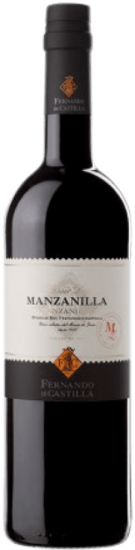 7,95 € Free Shipping | Fortified Wine Fernando de Castilla Classic D.O. Manzanilla-Sanlúcar de Barrameda Half Bottle 37 cl