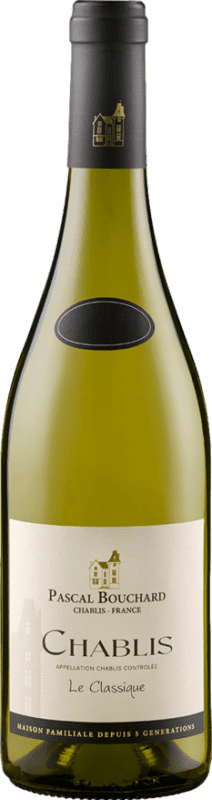 Spedizione Gratuita | Vino Bianco Pascal Bouchard A.O.C. Chablis Francia Chardonnay 75 cl