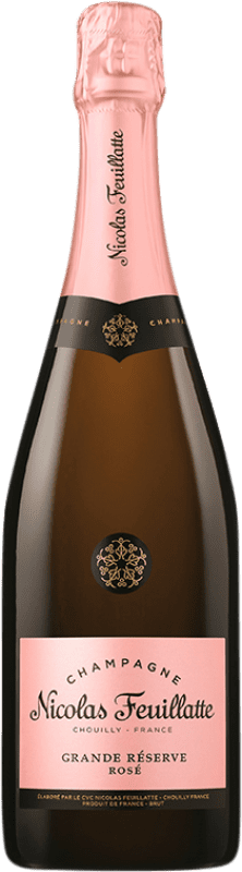 42,95 € | Espumante rosé Nicolas Feuillatte Rose Brut Grande Reserva A.O.C. Champagne Champagne França 75 cl