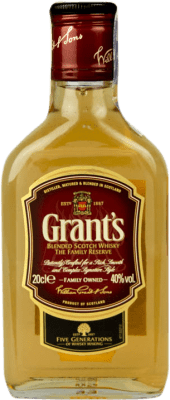 4,95 € | Blended Whisky Grant & Sons Grant's Royaume-Uni Petite Bouteille 20 cl