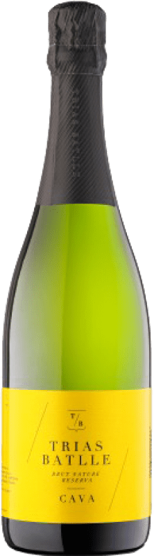 15,95 € | Белое игристое Trias Batlle Природа Брута Резерв D.O. Cava Каталония Испания Macabeo, Xarel·lo, Parellada бутылка Магнум 1,5 L