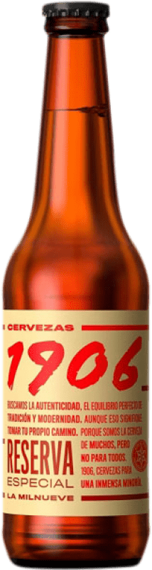 Kostenloser Versand | Bier Estrella Galicia 1906 Especial Reserve Spanien Drittel-Liter-Flasche 33 cl