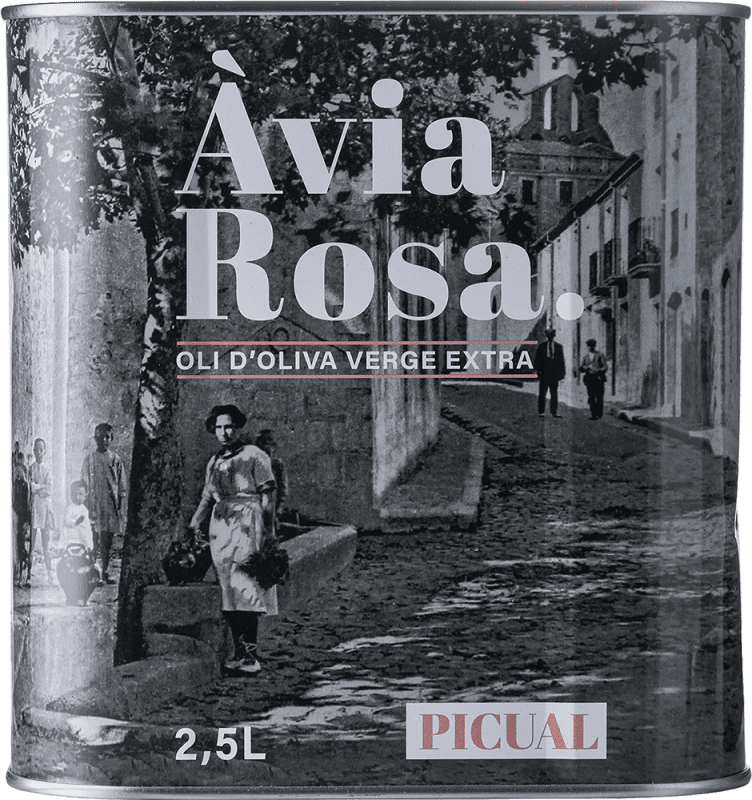 38,95 € Envoi gratuit | Huile d'Olive Oli Àvia Rosa HOVE Vierge Extra Canette Spéciale 2,5 L