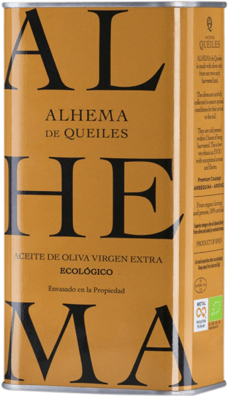 Envío gratis | Aceite de Oliva Alhema de Queiles Oli España Lata Especial 1 L