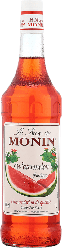 Free Shipping | Schnapps Monin France 1 L PET Watermelon Alcohol-Free
