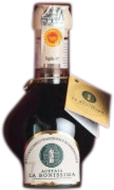 Envío gratis | Vinagre La Bonissima Balsámico Extra Viejo D.O.C. Modena Italia Xarel·lo Vermell Botellín Miniatura 10 cl