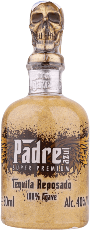 Envío gratis | Tequila Padre Azul Reposado México Botellín Miniatura 5 cl