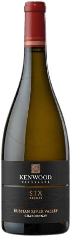 Free Shipping | White wine Kenwood Six Ridges Blanco I.G. Russian River Valley California United States Chardonnay 75 cl