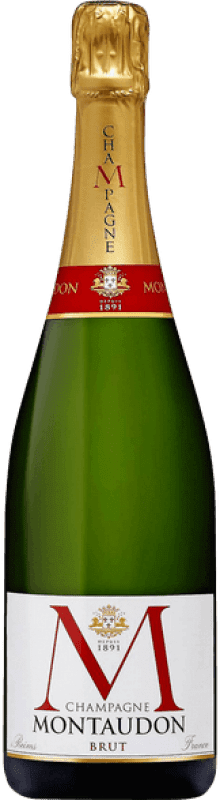 Envío gratis | Espumoso blanco Montaudon Tradition Brut Gran Reserva A.O.C. Champagne Champagne Francia Media Botella 37 cl