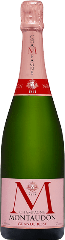 42,95 € | Espumante rosé Montaudon La Grande Rose Brut Grande Reserva A.O.C. Champagne Champagne França 75 cl