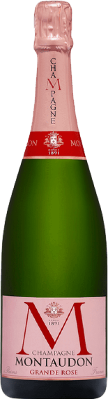 39,95 € | Rosé Sekt Montaudon La Grande Rose Brut Große Reserve A.O.C. Champagne Champagner Frankreich 75 cl