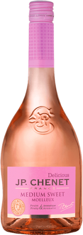 6,95 € | Verstärkter Wein JP. Chenet Medium Sweet Rose Halbtrocken Halbsüß I.G.P. Vin de Pays d'Oc Languedoc-Roussillon Frankreich 75 cl