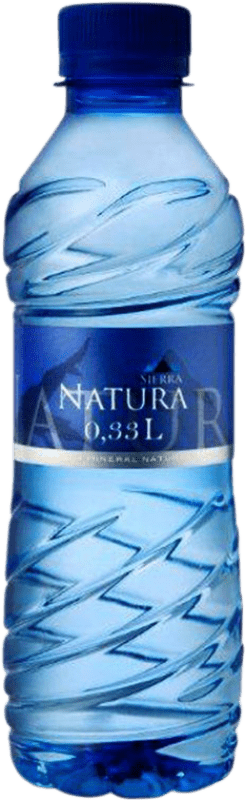 Kostenloser Versand | 35 Einheiten Box Wasser Sierra Natura Mineral Natural — Natürliches Mineral Andalusien Spanien Drittelliterflasche 33 cl PET