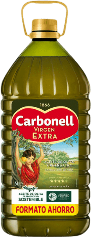 92,95 € 送料無料 | オリーブオイル Carbonell Virgen Extra Profesional カラフ 5 L