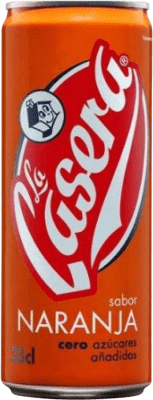 Soft Drinks & Mixers 24 units box La Casera Naranja Can 33 cl