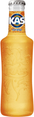 Free Shipping | 24 units box Soft Drinks Kas Spain Small Bottle 20 cl Glass RET Naranja — Orange