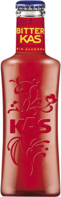 39,95 € Envío gratis | Caja de 24 unidades Refrescos Kas Botellín 20 cl Bitter — Amargo