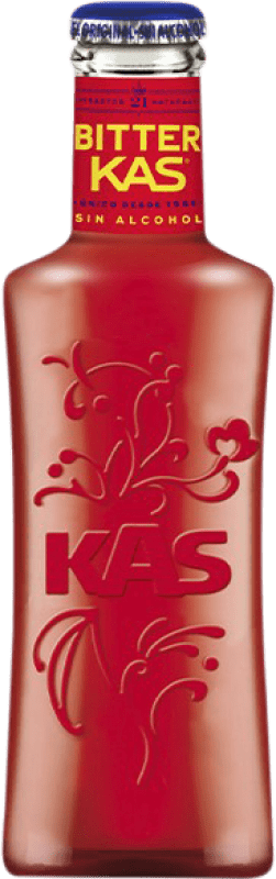 Free Shipping | 24 units box Soft Drinks & Mixers Kas Bitter Spain Small Bottle 20 cl