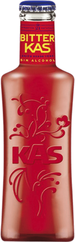 33,95 € | Boîte de 24 unités Boissons Fraîches Kas Espagne Petite Bouteille 20 cl Bitter — Amer